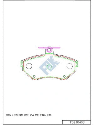 Brake Pad Set, disc brake (FD21040S)