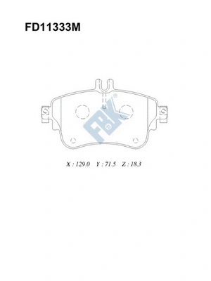 Brake Pad Set, disc brake (FD11333M)