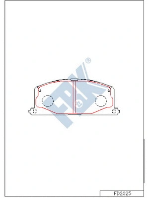 Brake Pad Set, disc brake (FD2025)
