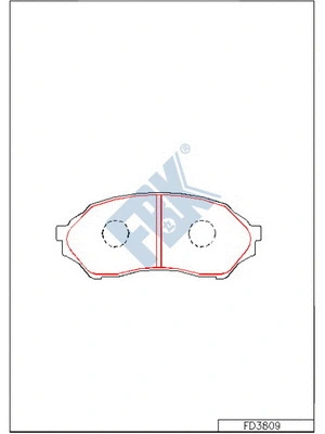 Brake Pad Set, disc brake (FD3809)