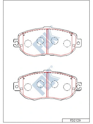 Brake Pad Set, disc brake (FD2129)