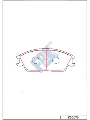 Brake Pad Set, disc brake (FD5076)