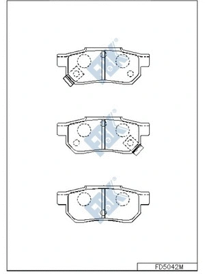 Brake Pad Set, disc brake (FD5042M)