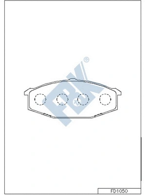 Brake Pad Set, disc brake (FD1050)