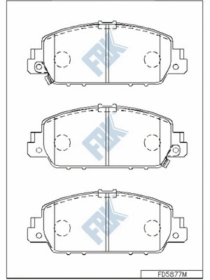 Brake Pad Set, disc brake (FD5877M)