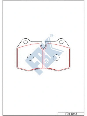 Brake Pad Set, disc brake (FD14048)