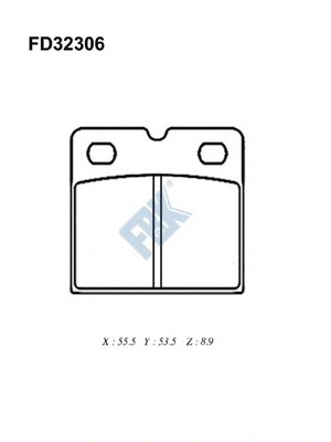 Brake Pad Set, disc parking brake (FD32306)