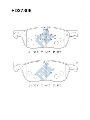 Brake Pad Set, disc brake (FD27306)