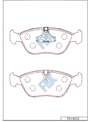Brake Pad Set, disc brake (FD19002)