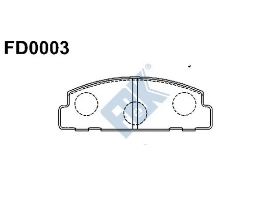 Brake Pad Set, disc brake (FD0003)