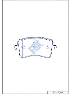 Brake Pad Set, disc brake (FD15008)