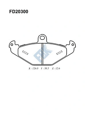 Brake Pad Set, disc brake (FD20300)