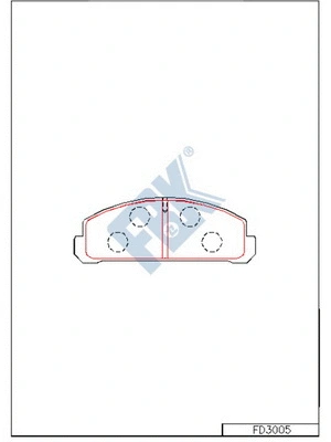 Brake Pad Set, disc brake (FD3005)