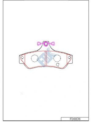 Brake Pad Set, disc brake (FD6836)