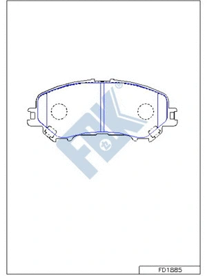 Brake Pad Set, disc brake (FD1885)