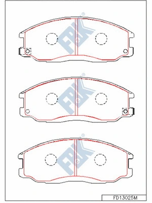 Brake Pad Set, disc brake (FD13025M)