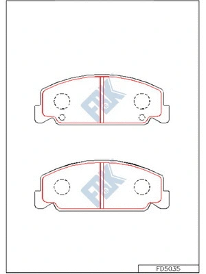 Brake Pad Set, disc brake (FD5035)