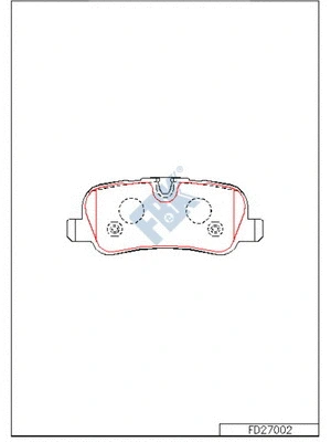 Brake Pad Set, disc brake (FD27002)