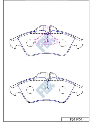 Brake Pad Set, disc brake (FD11051)