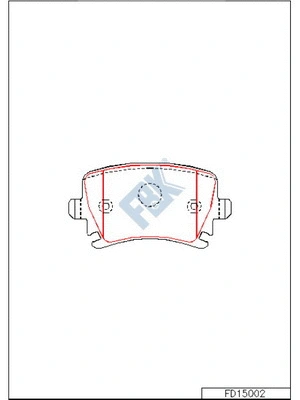 Brake Pad Set, disc brake (FD15002)
