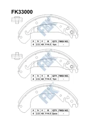 Brake Shoe Set (FK33000)
