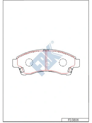 Brake Pad Set, disc brake (FD3806)