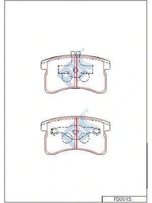 Brake Pad Set, disc brake (FD0015)