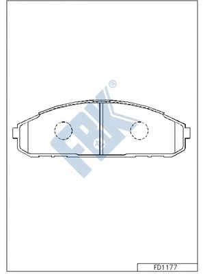 Brake Pad Set, disc brake (FD1177)