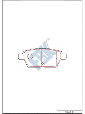 Brake Pad Set, disc brake (FD3141)