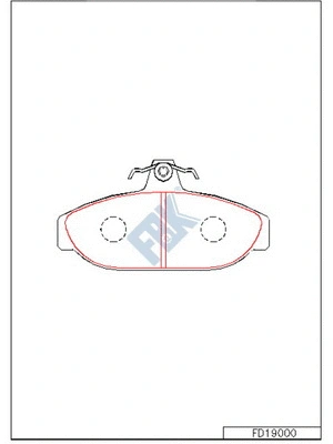 Brake Pad Set, disc brake (FD19000)