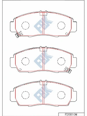 Brake Pad Set, disc brake (FD5810M)
