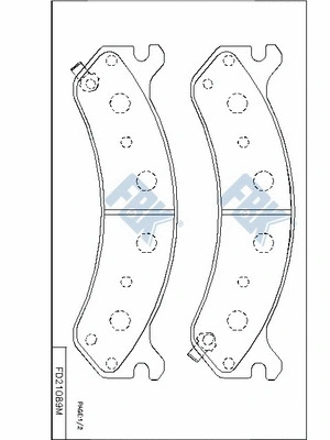 Brake Pad Set, disc brake (FD21089M)