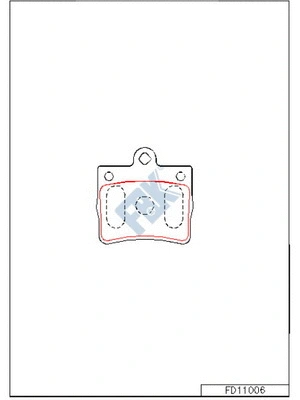Brake Pad Set, disc brake (FD11006)