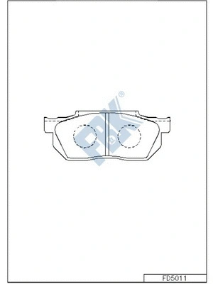 Brake Pad Set, disc brake (FD5011)