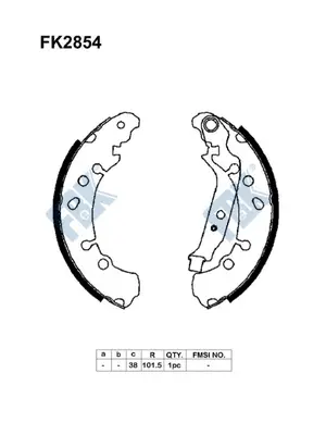 Brake Shoe Set (FK2854)