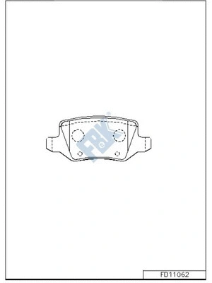 Brake Pad Set, disc brake (FD11062)