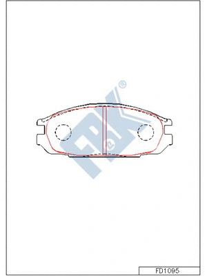 Brake Pad Set, disc brake (FD1095)