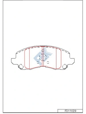 Brake Pad Set, disc brake (FD11029)