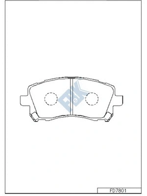 Brake Pad Set, disc brake (FD7801)