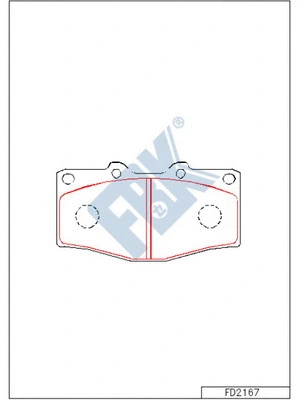 Brake Pad Set, disc brake (FD2167)