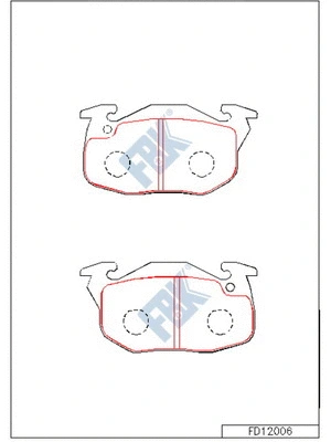 Brake Pad Set, disc brake (FD12006)