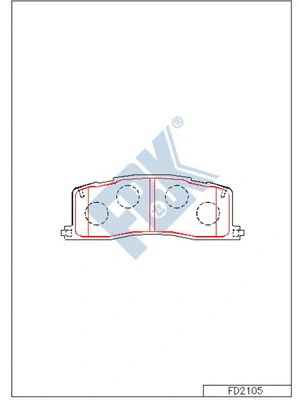 Brake Pad Set, disc brake (FD2105)
