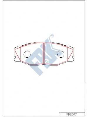 Brake Pad Set, disc brake (FD2067)