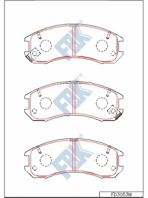 Brake Pad Set, disc brake (FD3053M)