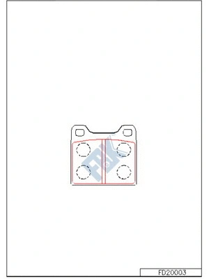 Brake Pad Set, disc brake (FD20003)