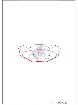 Brake Pad Set, disc brake (FD9022)