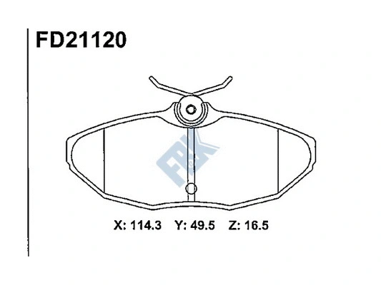 Brake Pad Set, disc brake (FD21120)