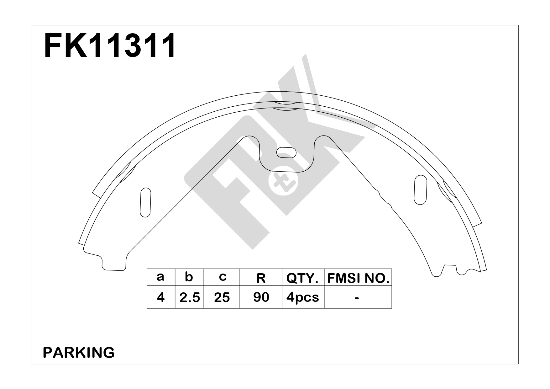 Brake Shoe Set (FK11311)
