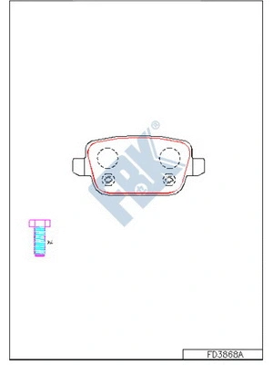 Brake Pad Set, disc brake (FD3868A)