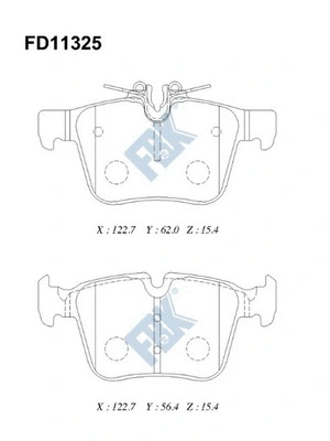 Brake Pad Set, disc brake (FD11325)